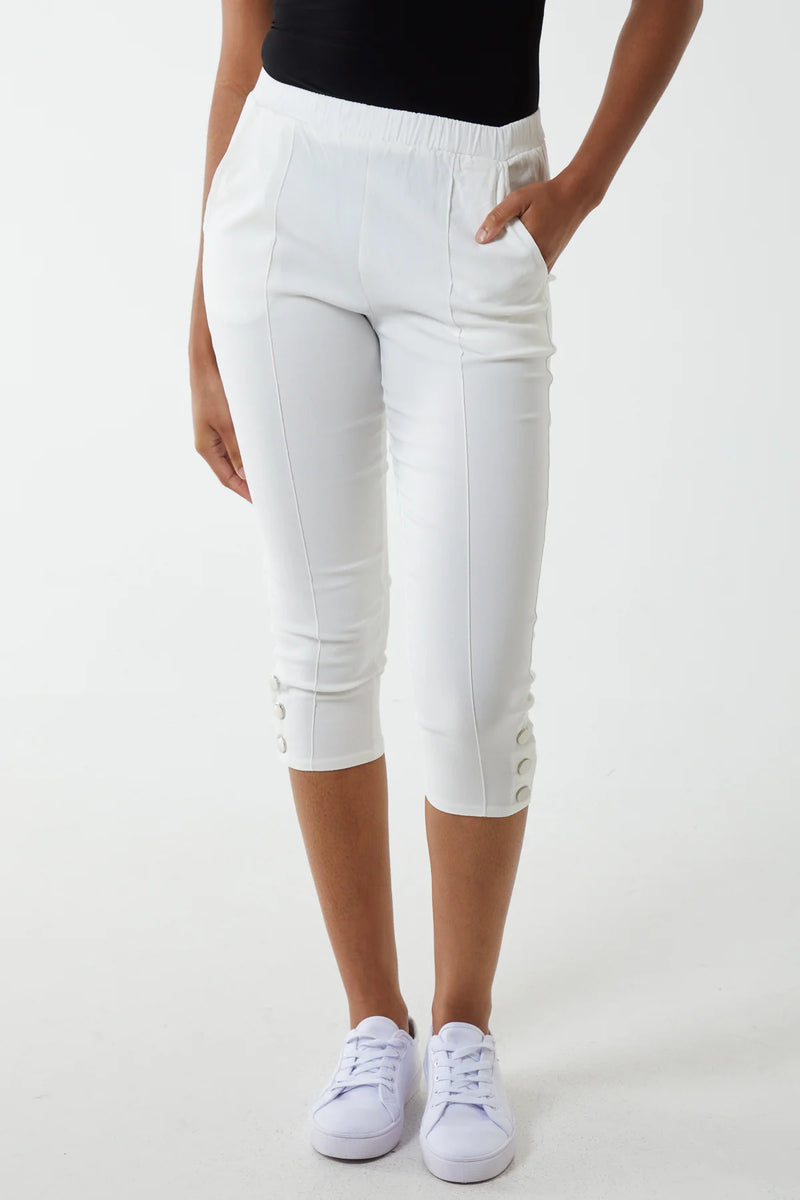 Boss Tiluna Slim Leg Cropped Trousers | SportsDirect.com USA