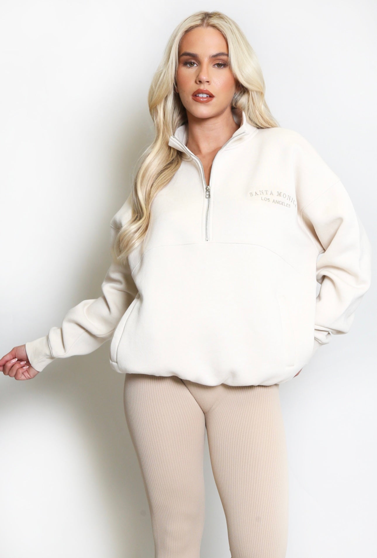 Monica Half Zip Sweatshirt