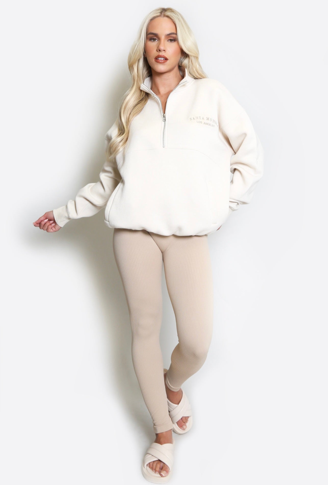 Monica Half Zip Sweatshirt