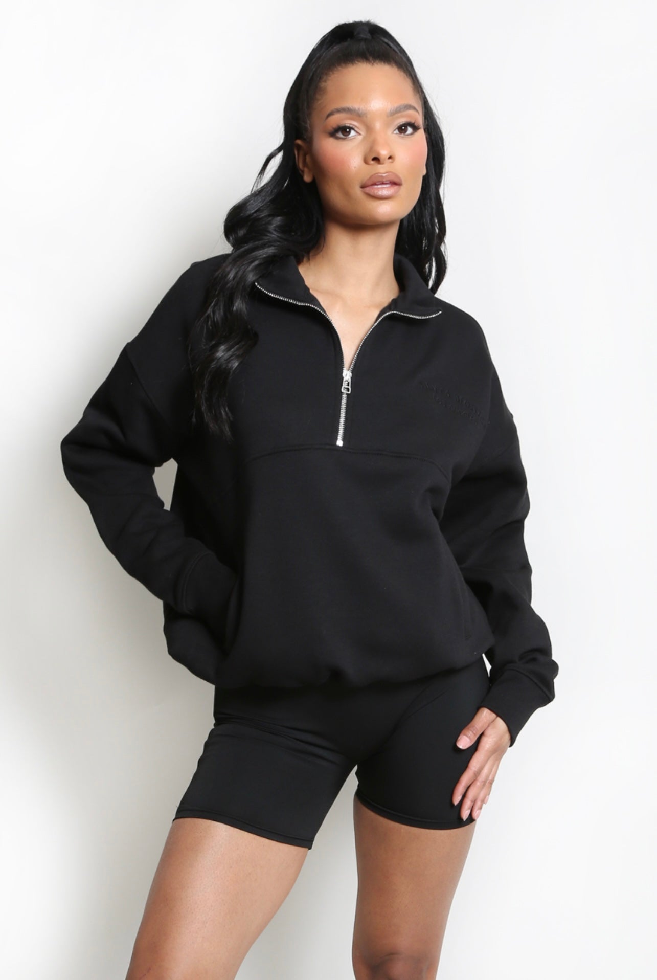 Monica Half Zip Sweatshirt